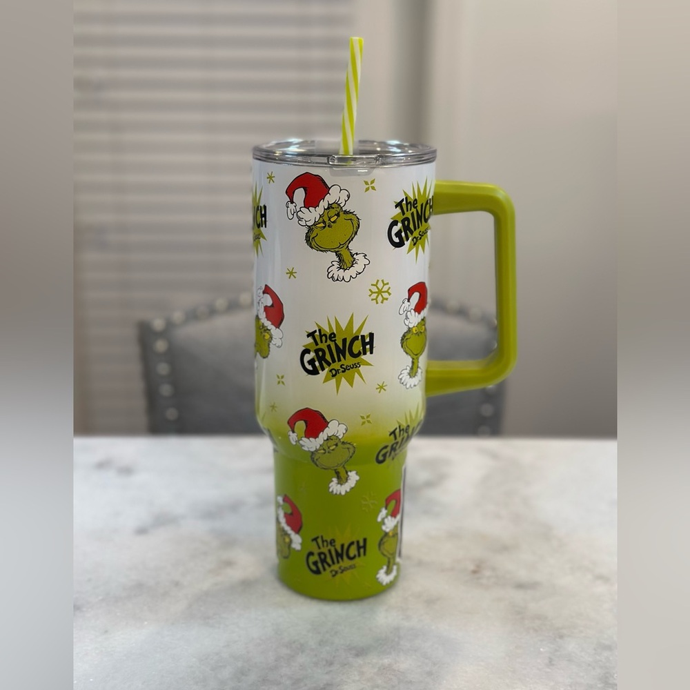 The Grinch 2025 Christmas Holiday 40oz Double Walled Stainless Steel Tumbler